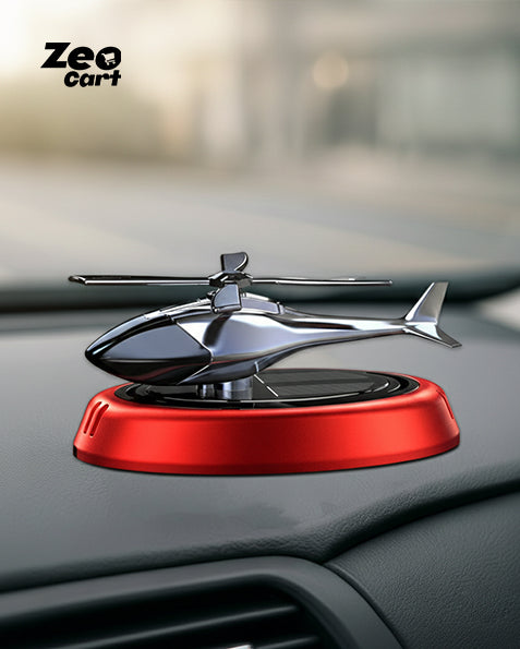 Solar-Powered Rotating Helicopter Car Air Freshener