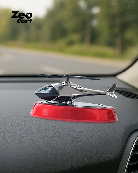 Solar-Powered Rotating Helicopter Car Air Freshener
