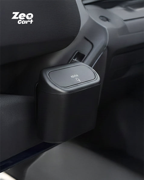 Mini Car Trash Can with Lid, Waterproof Car Trash Bin Storage Box