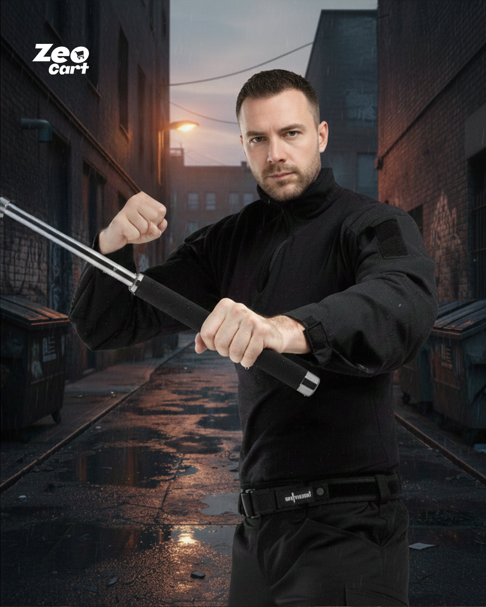 Multi-Function Collapsible Self Defense Stick Extended